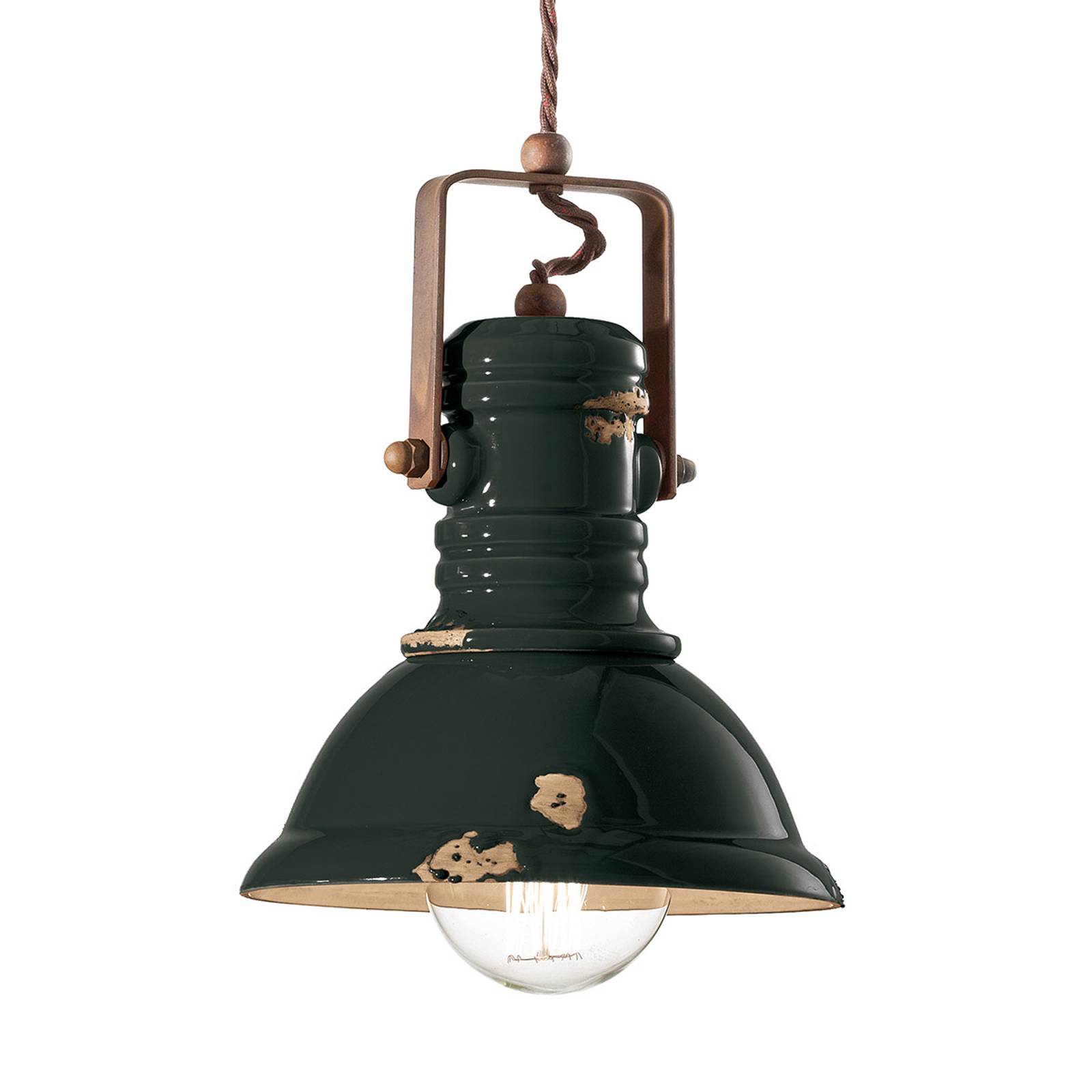 Hänglampa C1691 i industridesign svart