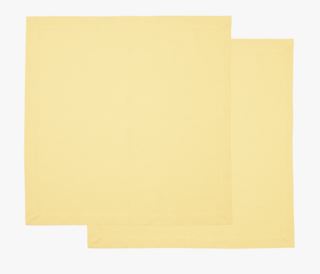 Polly 2-pack tygservetter gul
