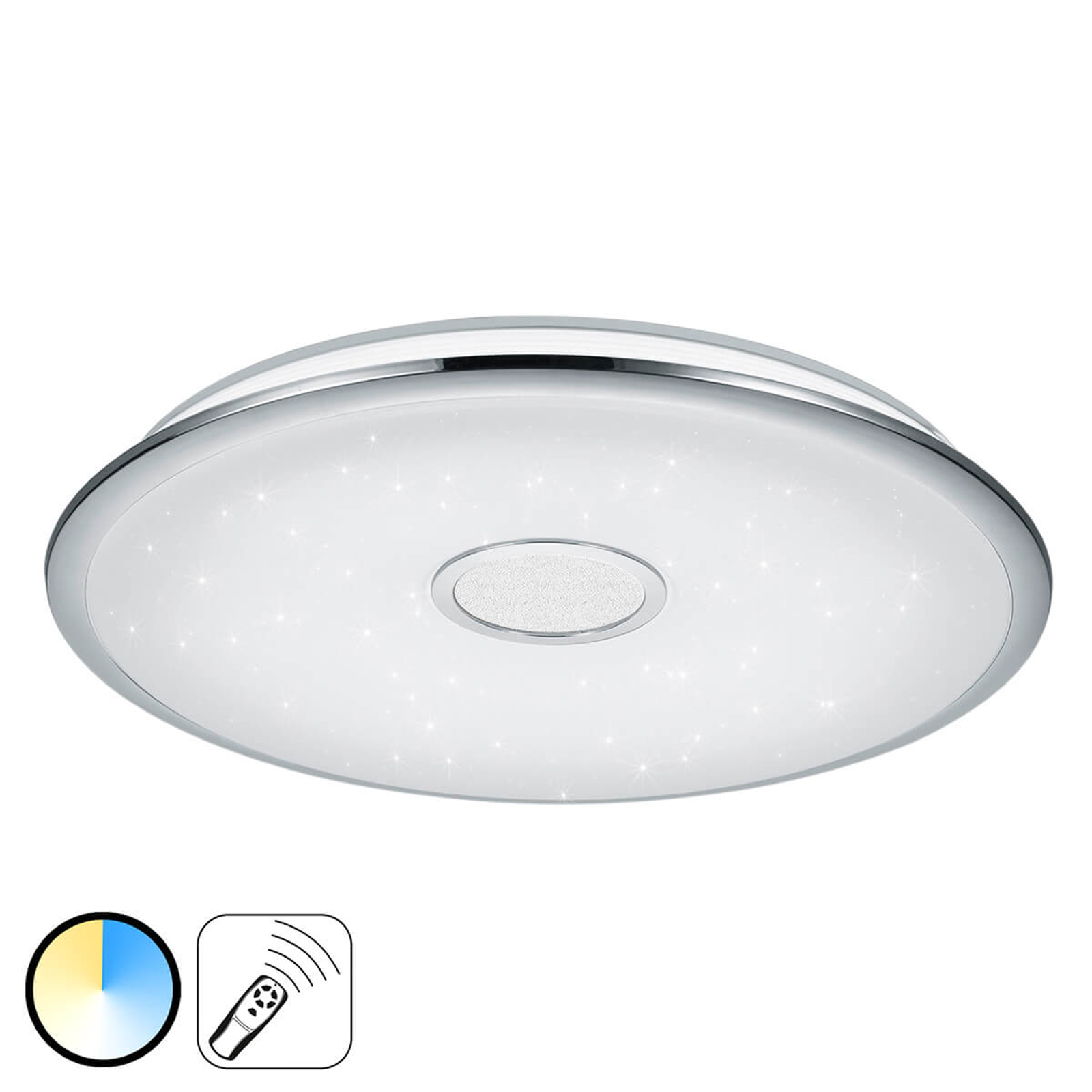 Inklusive fjärrkontroll – LED-taklampa Osaka