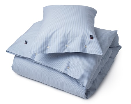 Pin Point Påslakan Blå/Vit 150x210cm