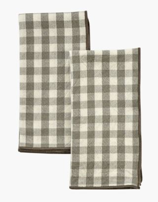 Heidi 2-pack tygservetter grön
