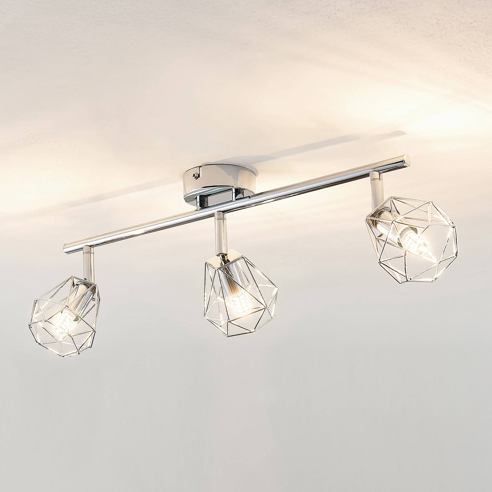 Lindby Giada LED-takspotlight, 3 lampor