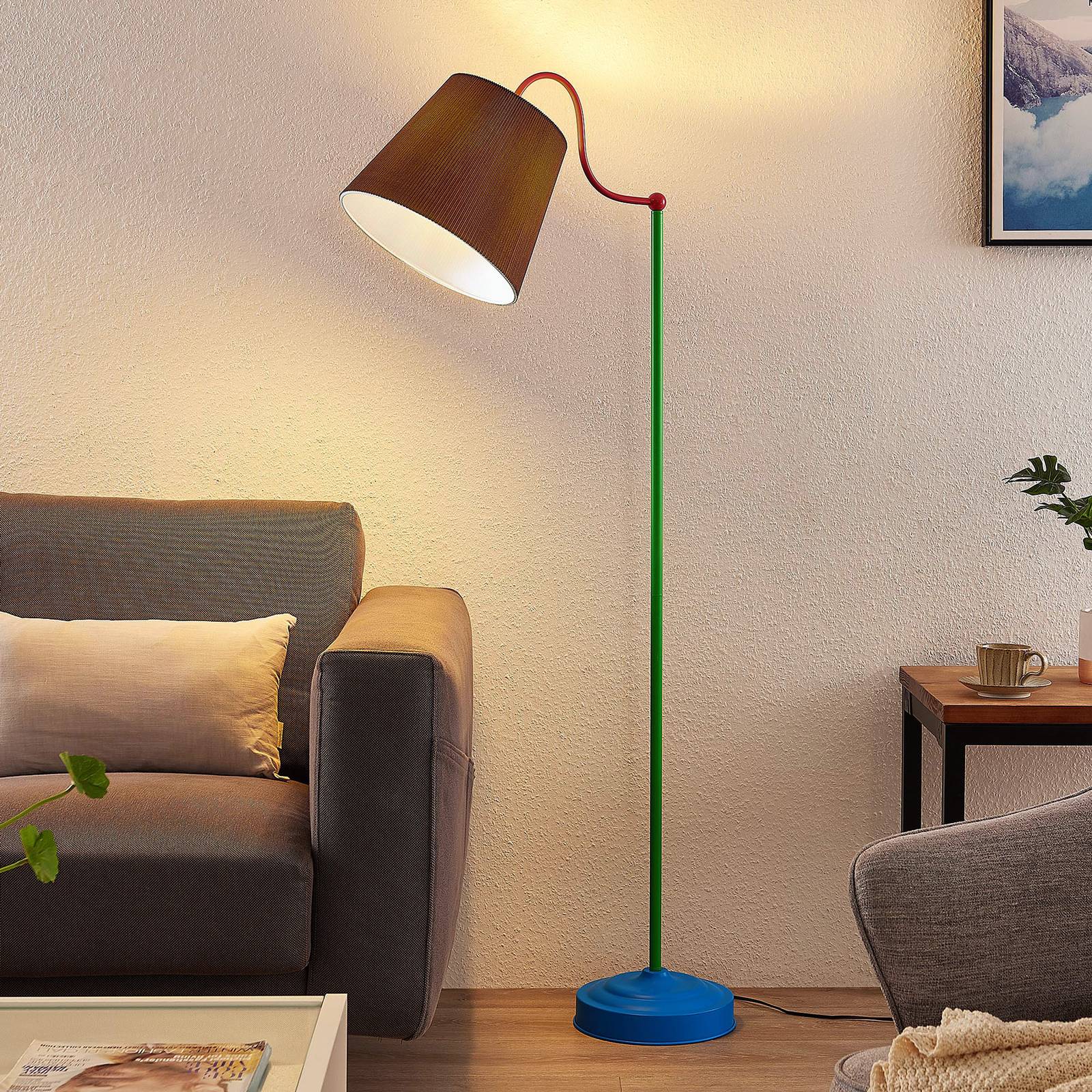 Lindby Christer golvlampa, flerfärgat, 150 cm