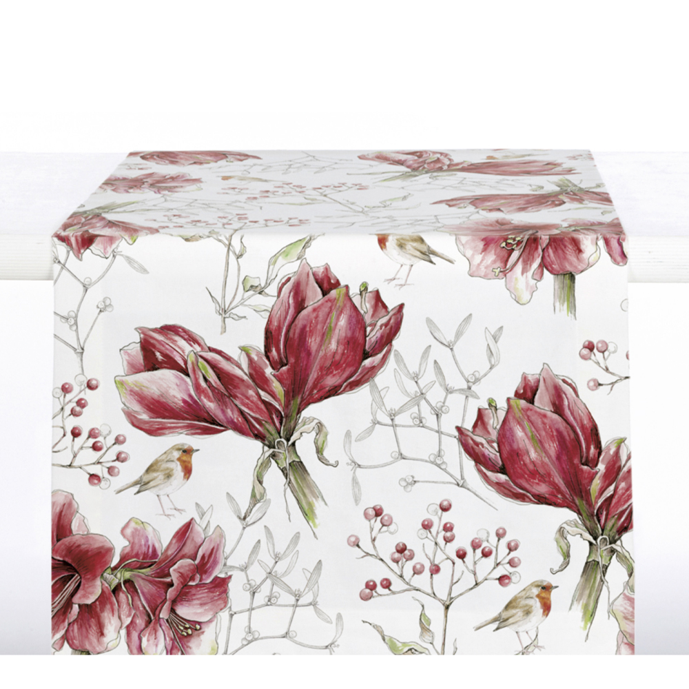 IHR - Jullöpare Vinter 45x100 cm Amaryllis Vit