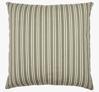 Bolster large stripe prydnadskudde grön