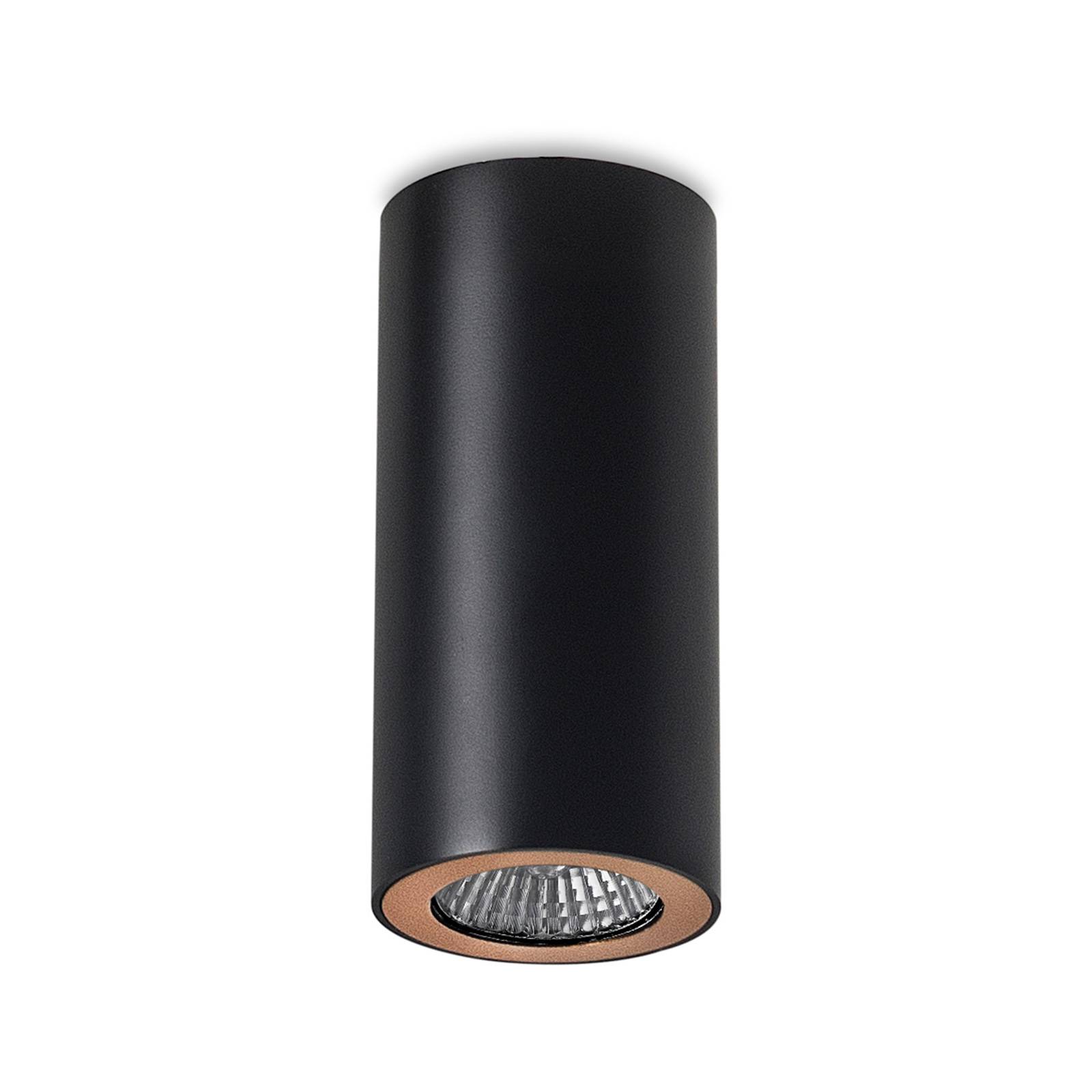 LEDS-C4 Pipe takspot, 1 lampa svart-guld