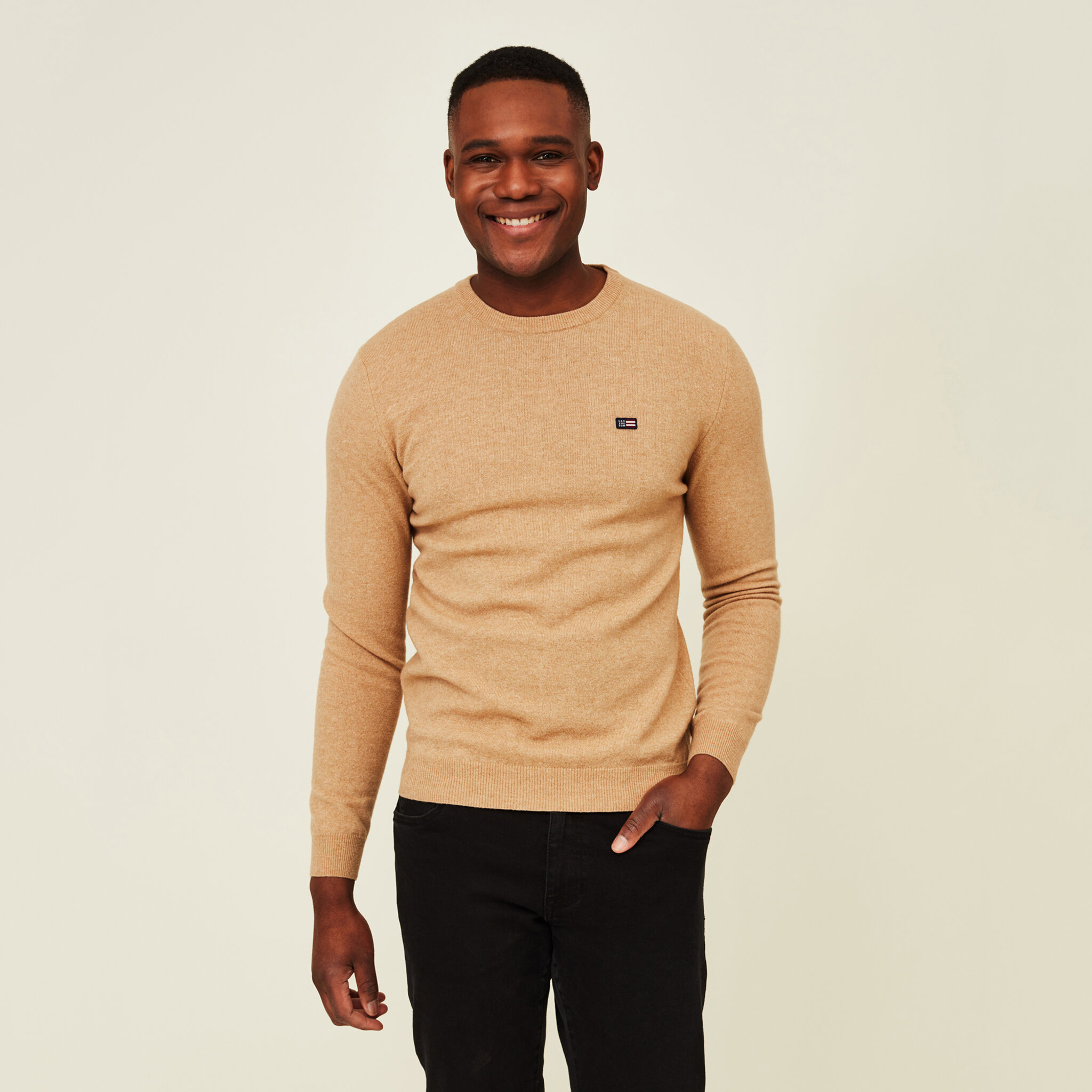 Hank Lambswool Crew Neck Sweater