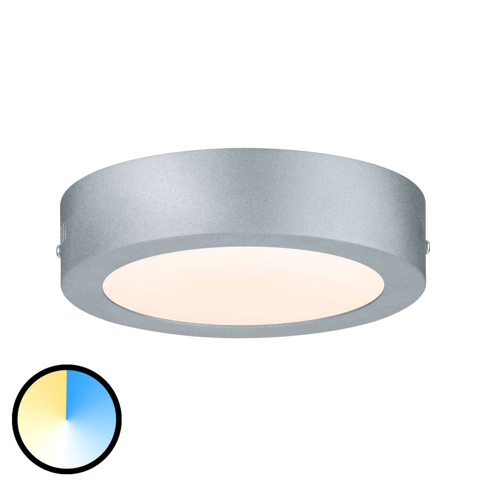 Paulmann Carpo LED-taklampa rund krom 17 cm