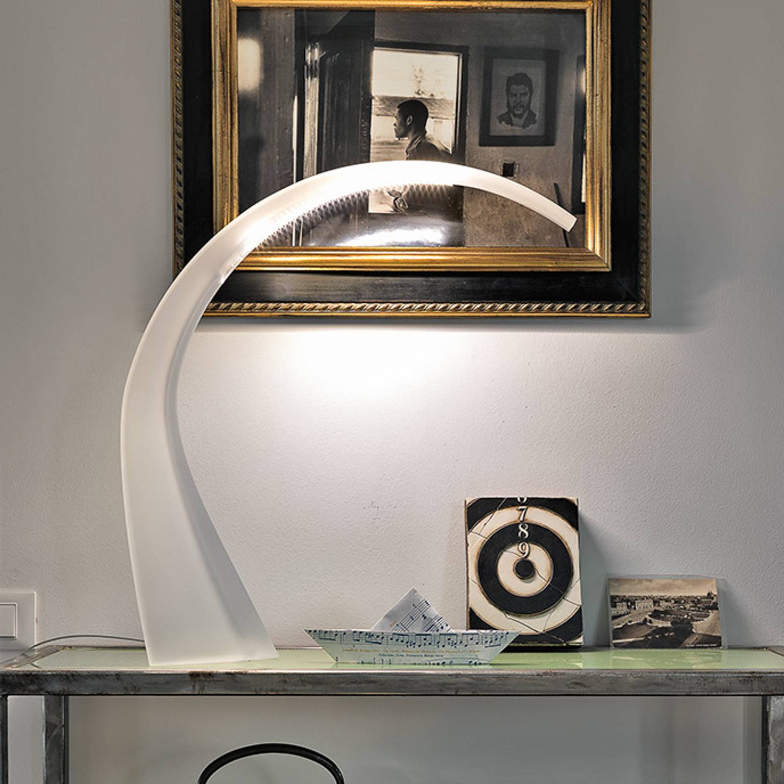 Vit LED-skrivbordslampa Taj