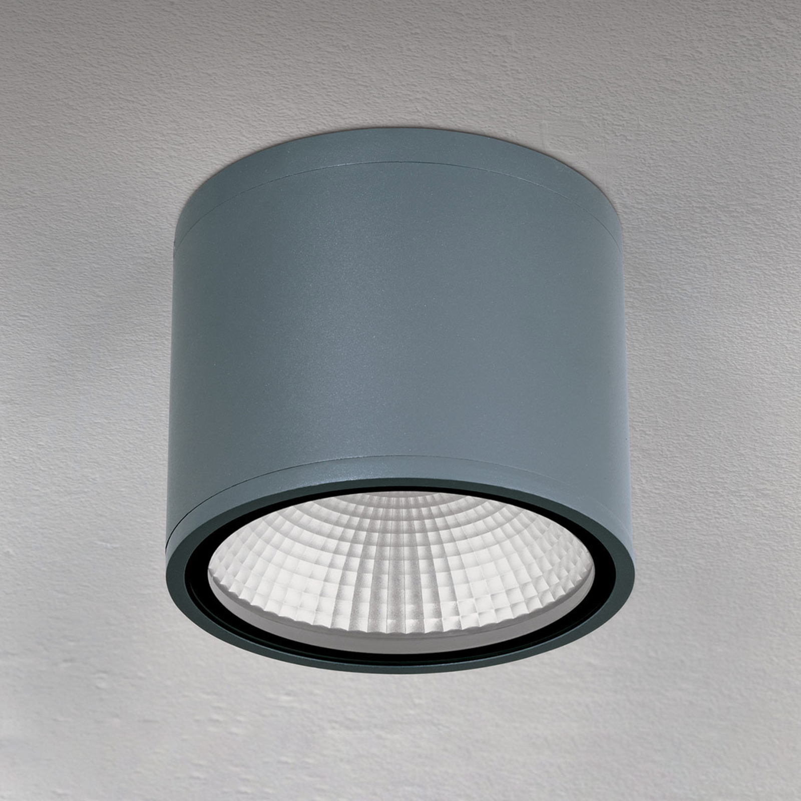 LED-takspotlight Sputnik IP65 Ø 14,5 cm antracit