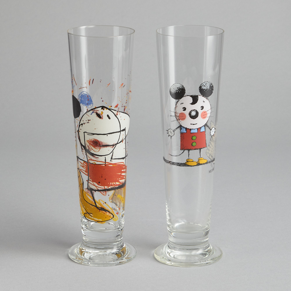 Vintage - SÅLD Ölglas Lasse Åberg 2 st