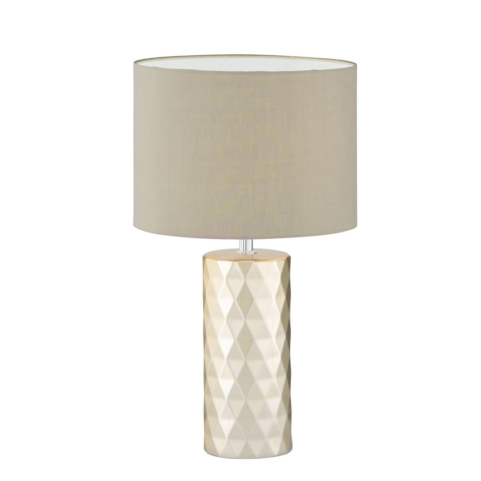 Bordslampa Abo med tygskärm, guld