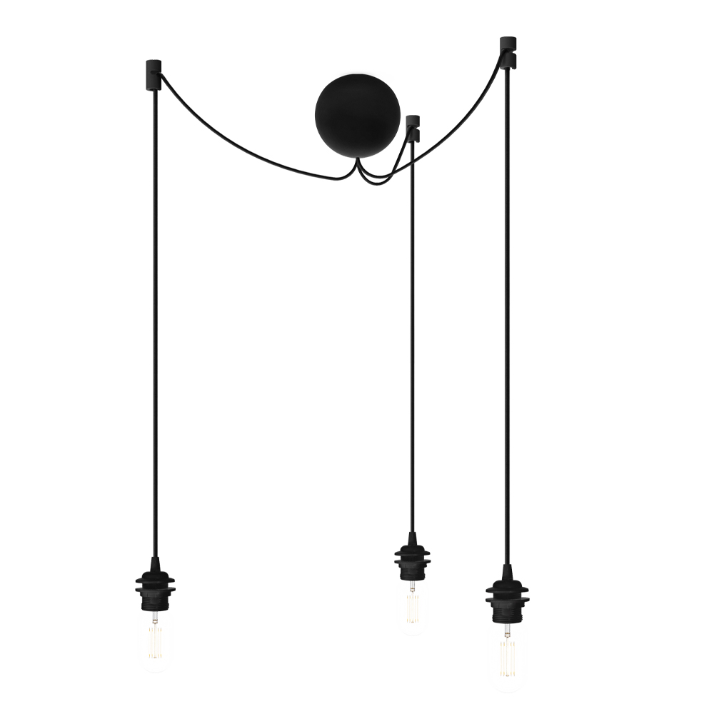 Umage - Cannonball Cluster 3 Sladdset 2,5 m Svart
