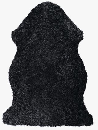 Curly fårskinn mörkgrå