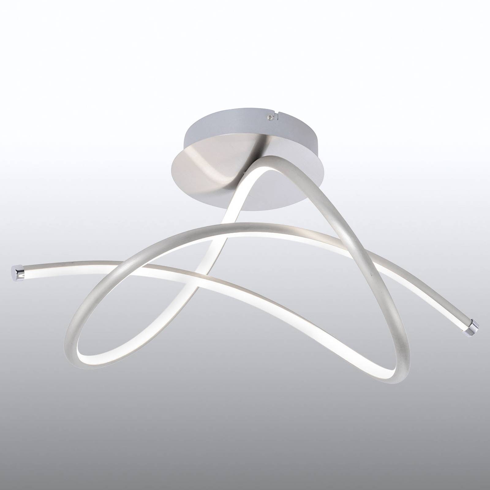 LED-taklampa Violetta, dynamisk, stål