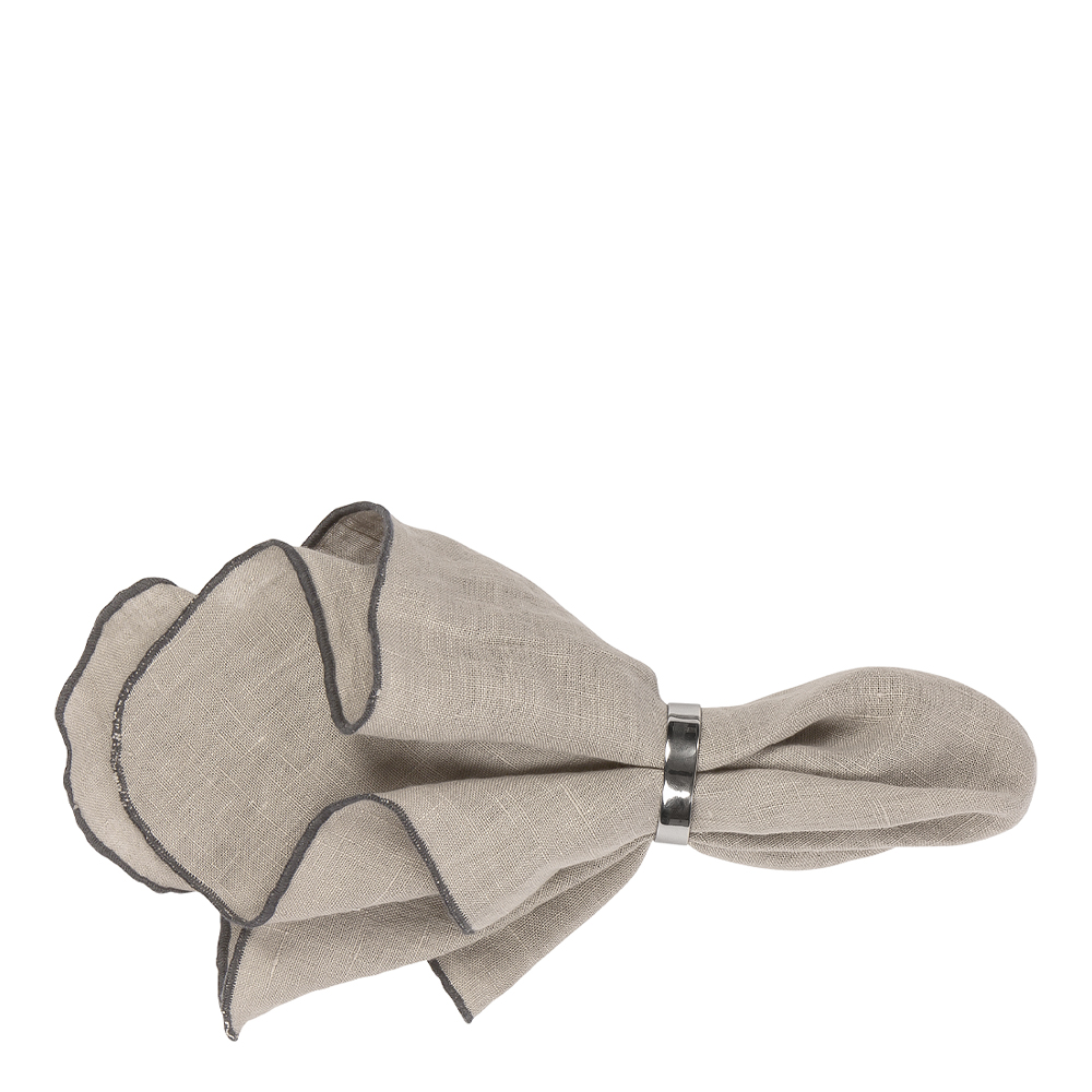 Broste Copenhagen - Gracie Tygservett 45x45 cm Taupe