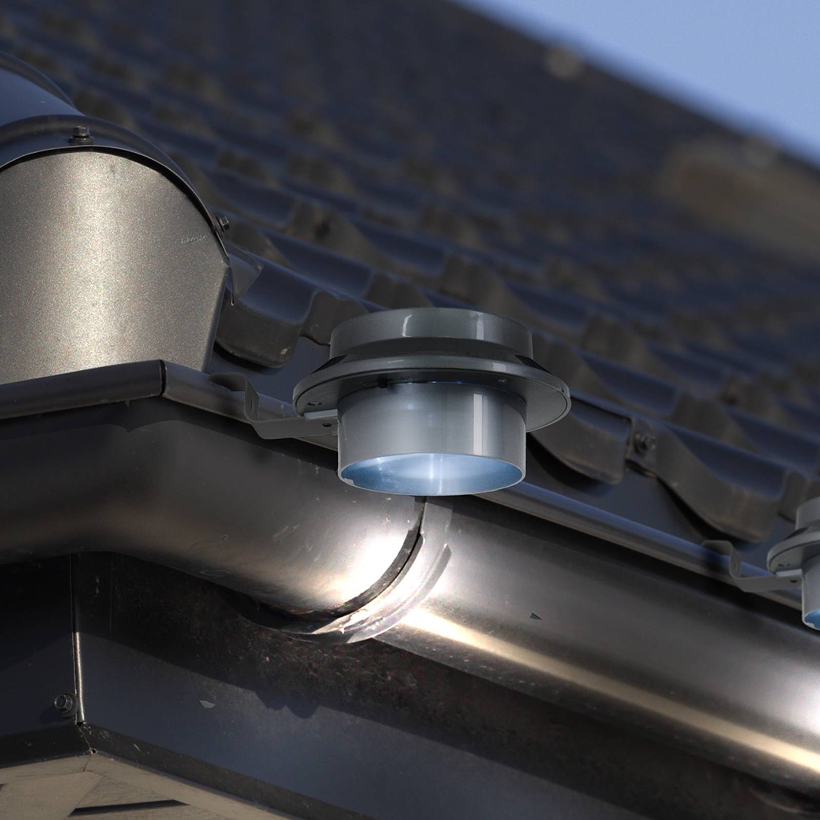 Soldriven LED-takinnerbelysning Mistra 6-pack