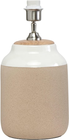 Lisbon Lampfot Beige/Vit 40cm