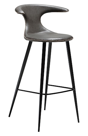 Barstol Flair Konstläder - Vintage Grå