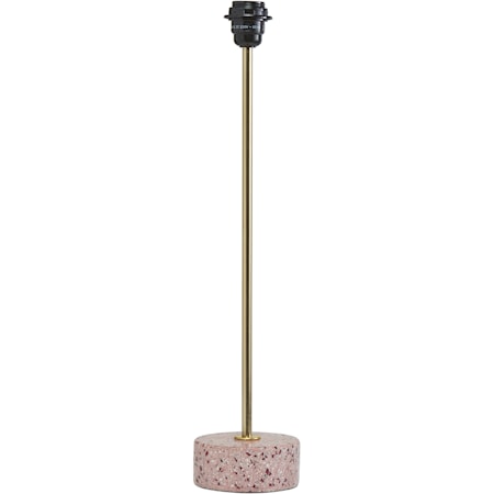 Terazzo Lampfot Rosa 57cm