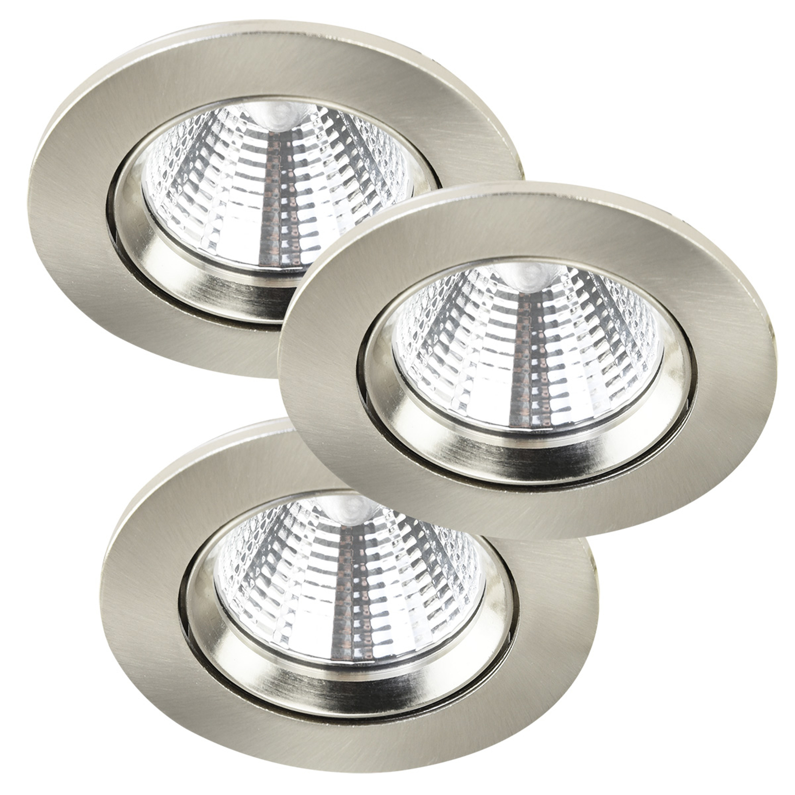 LED-takinbyggnadsspot Freemont 2 700 K 3-pack stål