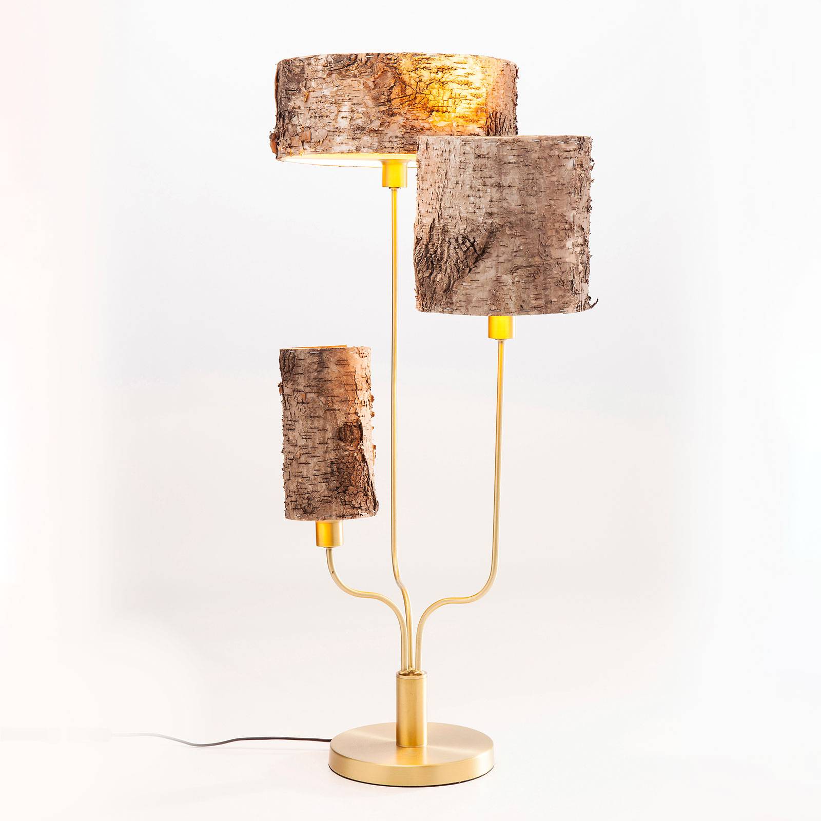 KARE Corteccia bordslampa med björkbark