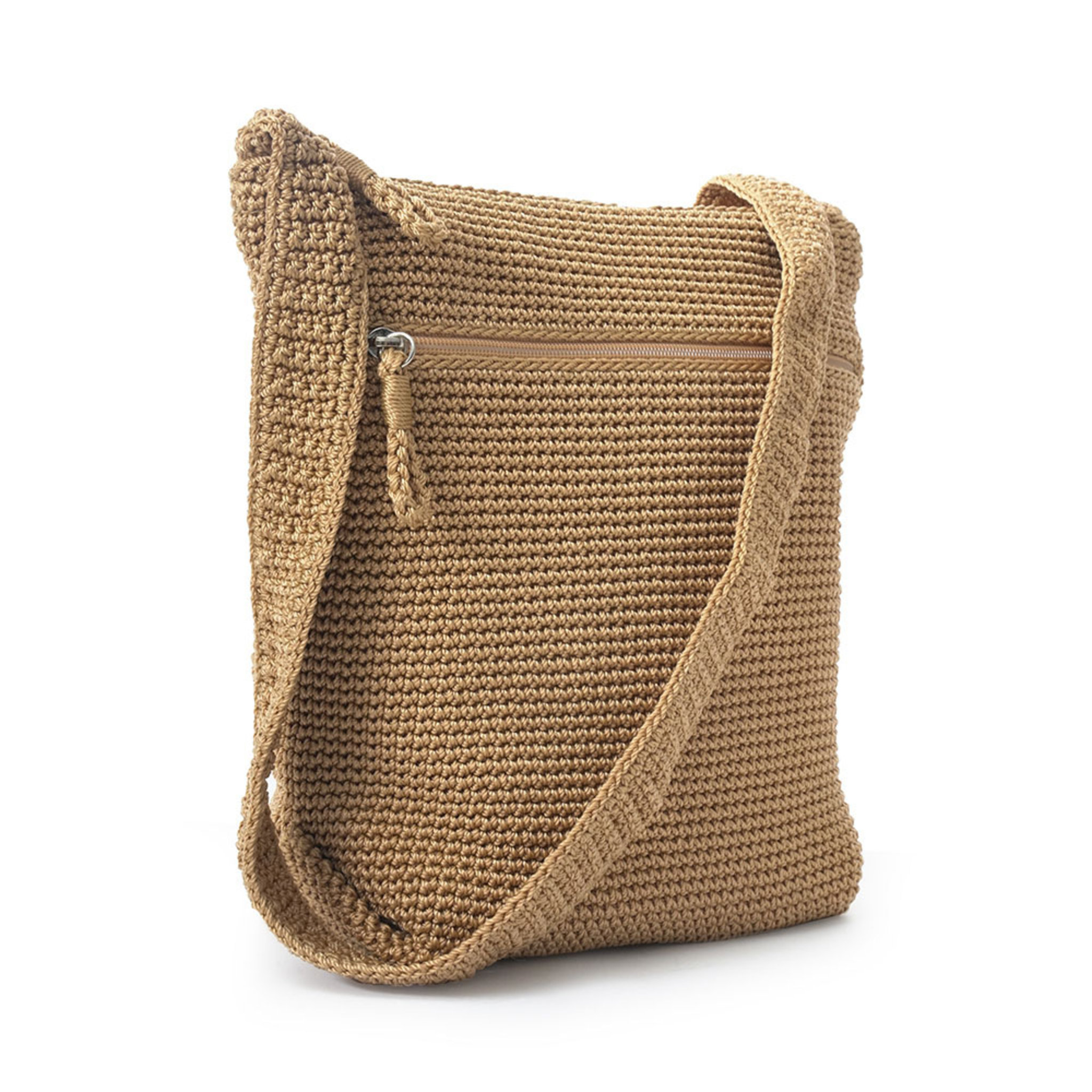 Crochet Cross Body Camel, ONESIZE