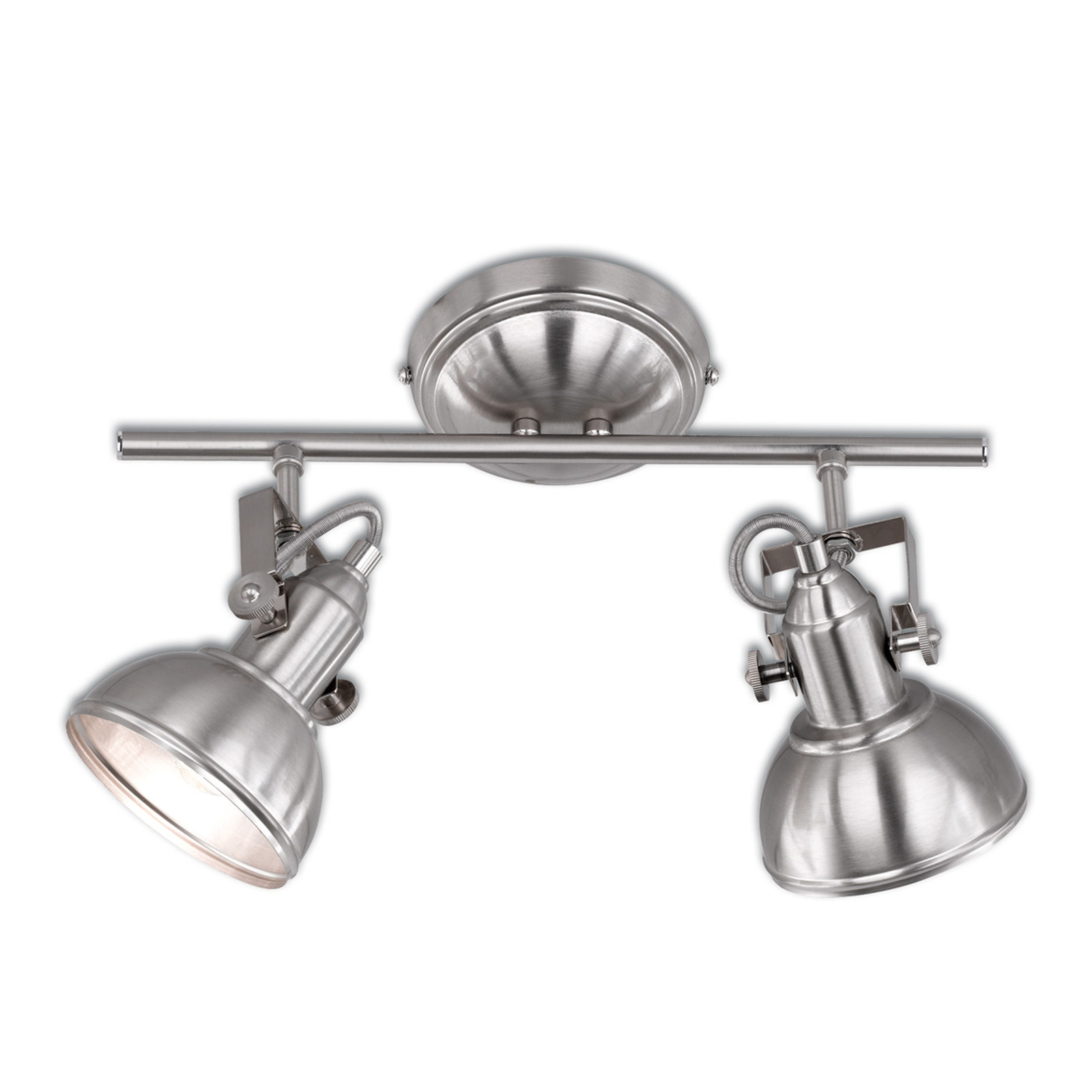Taklampa Gina, 2 lampor, nickel matt
