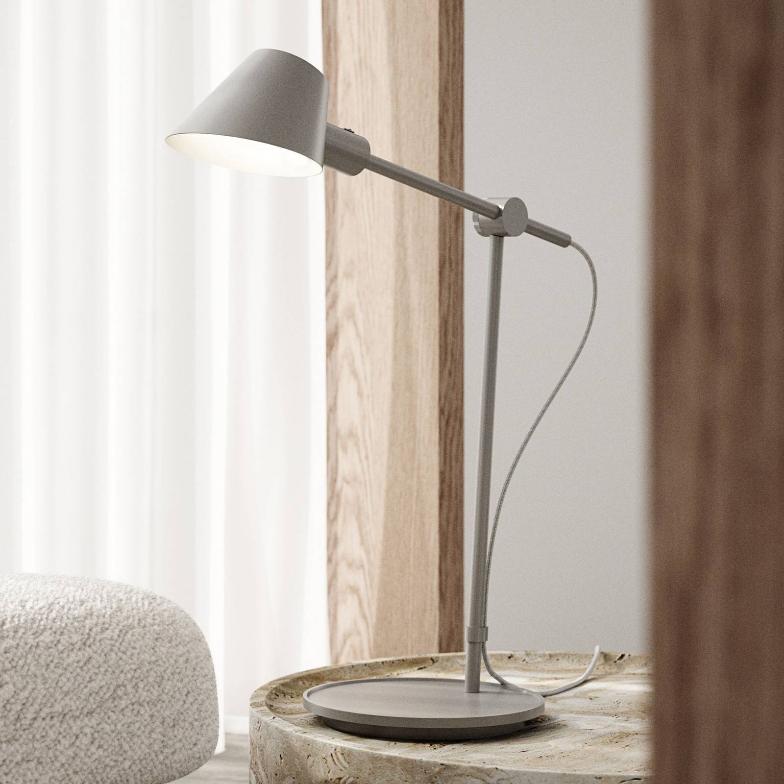 Bordslampa Stay Long, grå