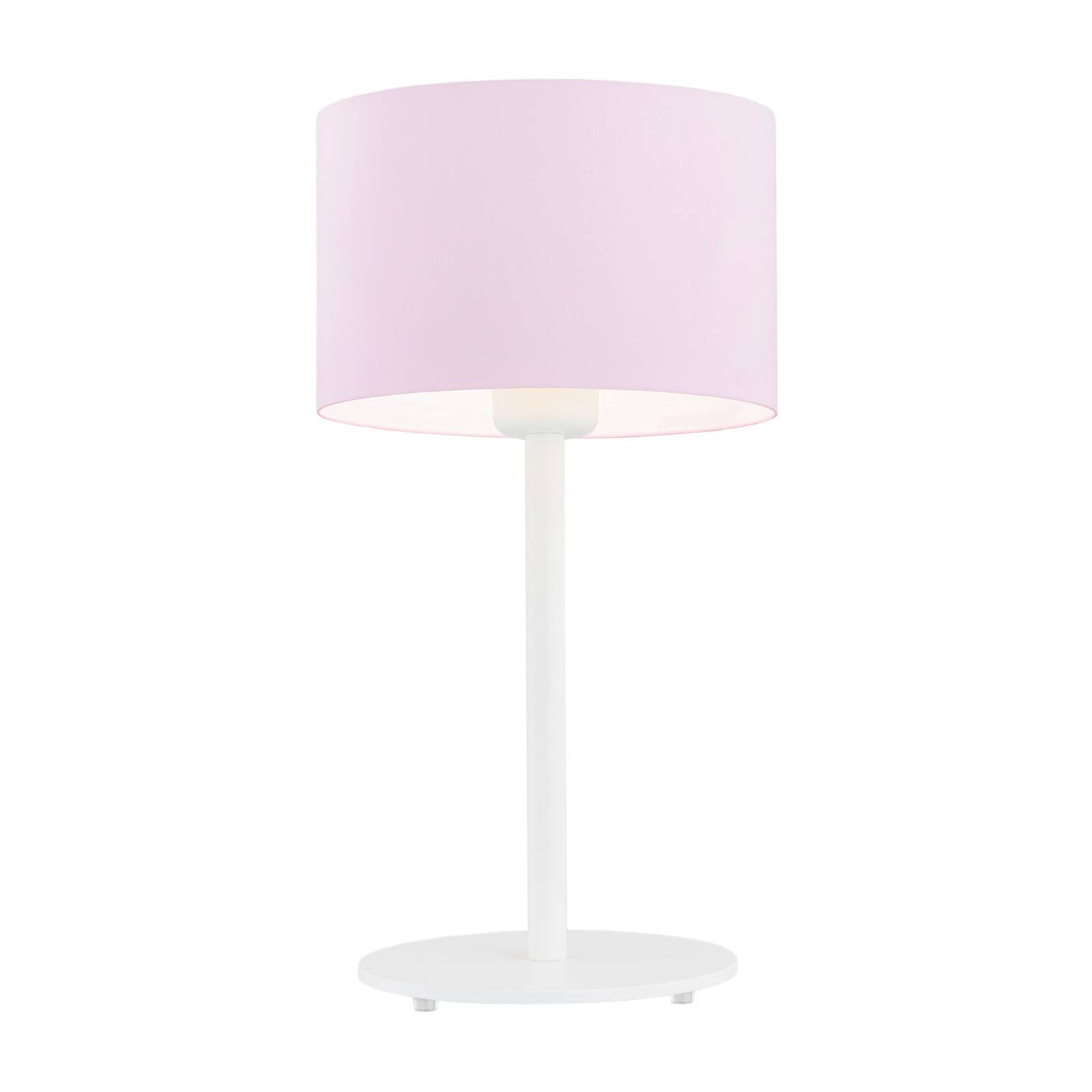 Bordslampa Moa, tygskärm rosa