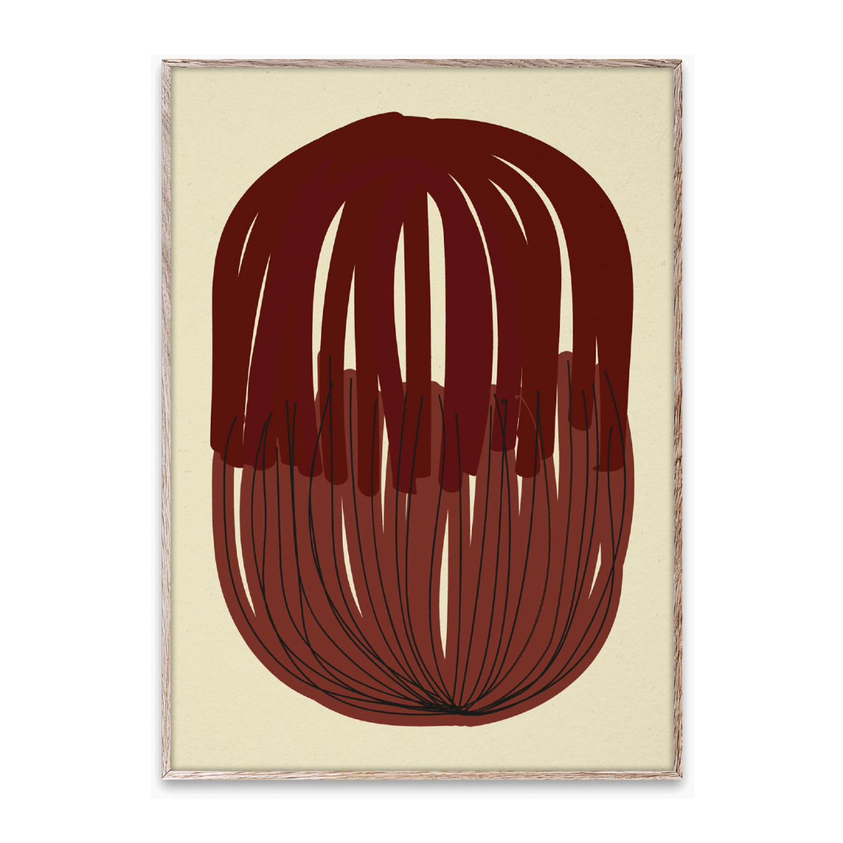 Paper Collective Poster Stacked Lines 01 30x40 cm