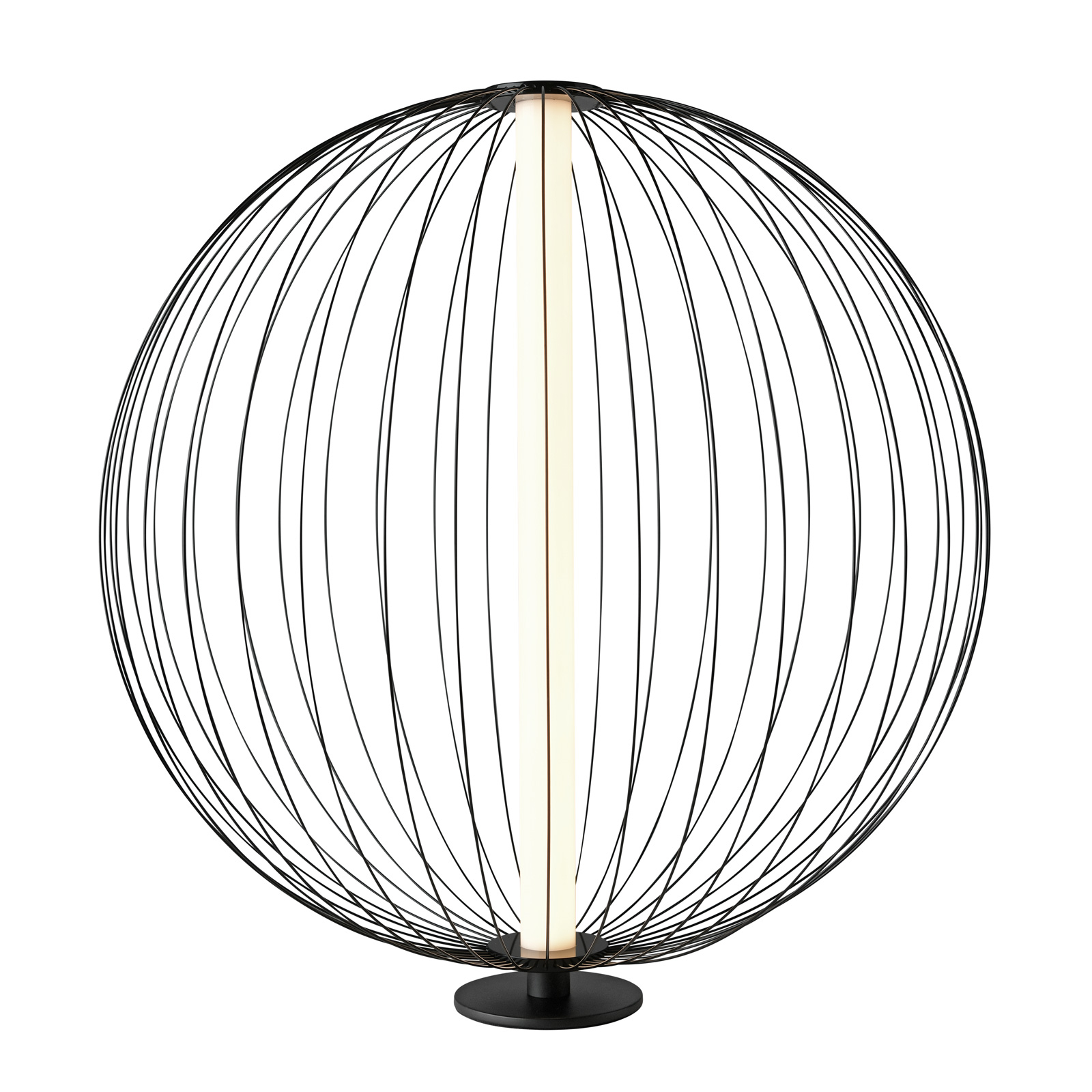 LED-bordslampa Atomic, skärm variabel