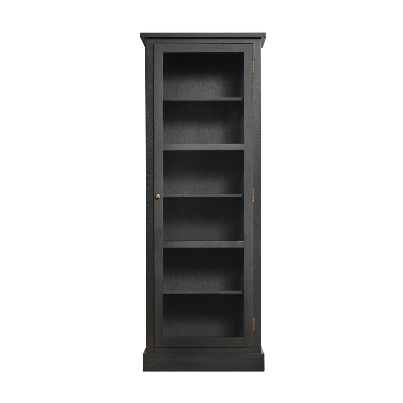 Vitrinskåp Modell N1 Dark Oak, Lindebjerg Design.