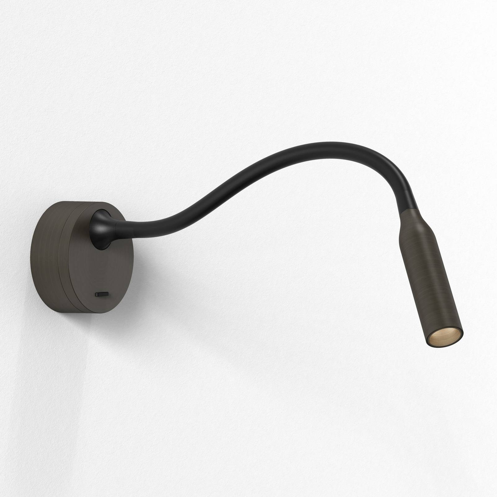 Astro Lucca LED-vägglampa med flexarm, brons