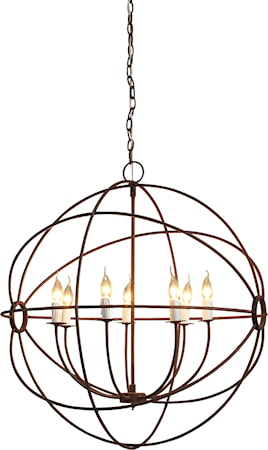 Gyro taklampa L - Antique rust