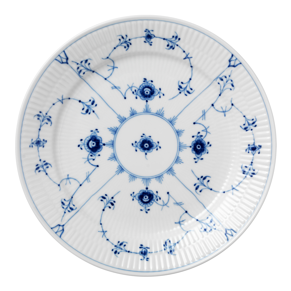 Royal Copenhagen - Blue Fluted Plain Tallrik flat 25 cm