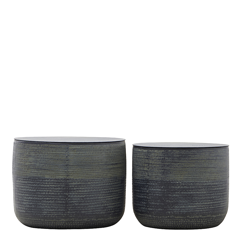 House Doctor - Kenya Village Förvaring med lock Svart 2-pack