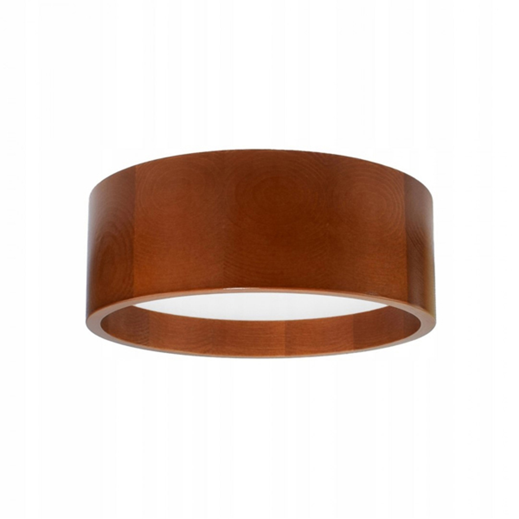 LED-taklampa Deep, Ø 28 cm, brun