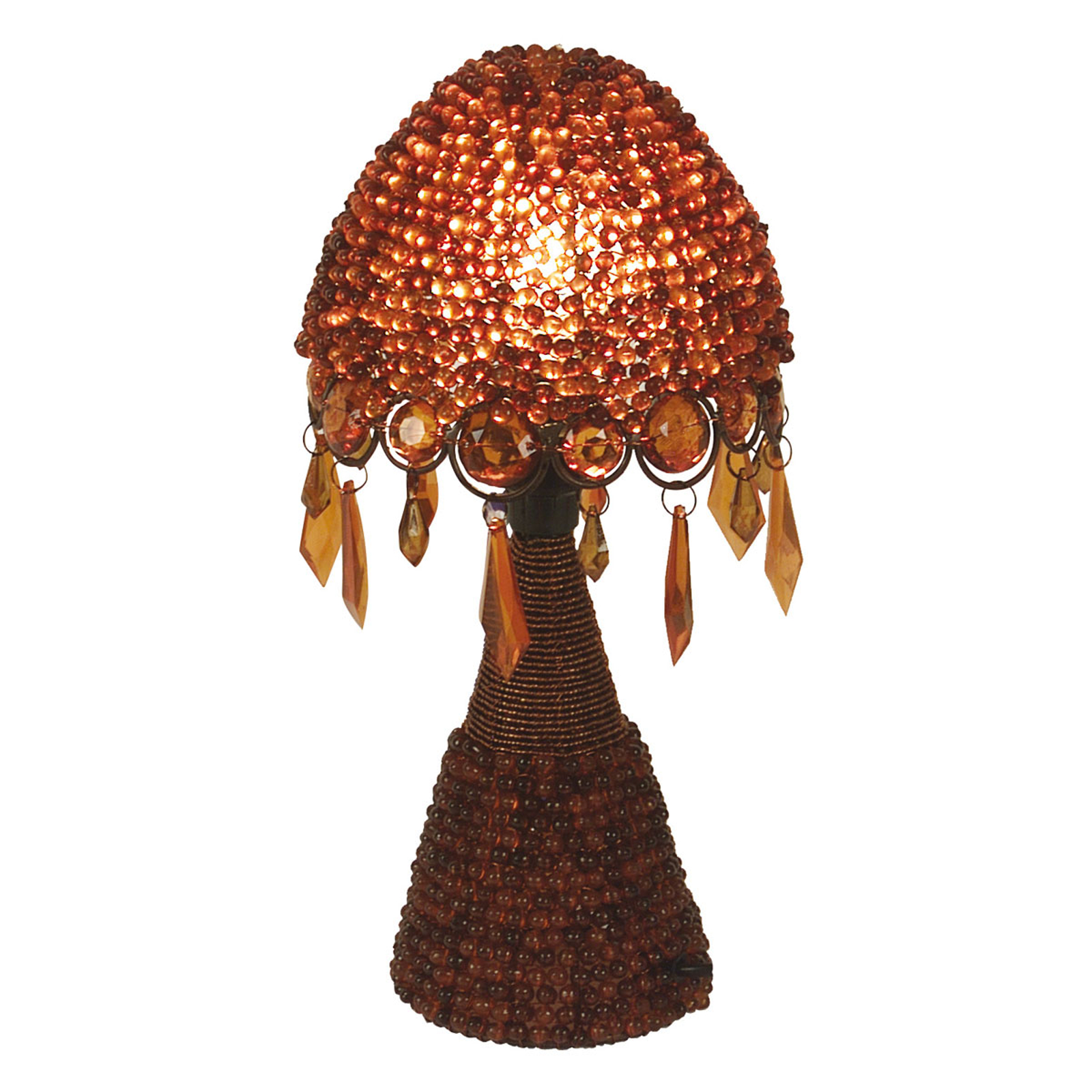 Bordslampa Perla 30 cm röd