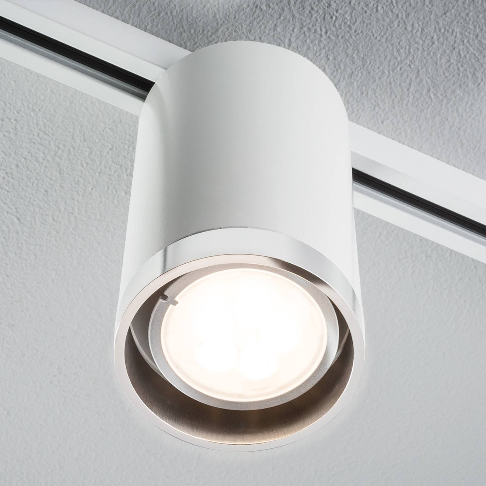 Paulmann URail Tube LED-spotlight i vitt, styv
