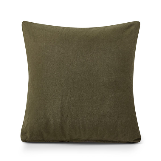 Kudde Linnemix 50x50cm Khaki Grön