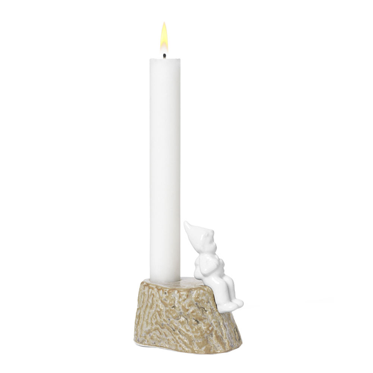 Kähler Design - Christmas Tales Ljusstake Journey 9,5 cm Vit/Beige