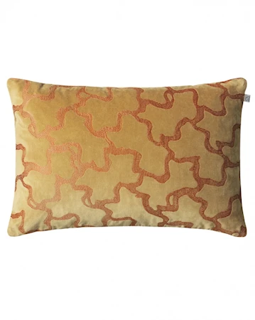 Chand Kuddfodral Velvet Masala Gul/Orange 40x60cm