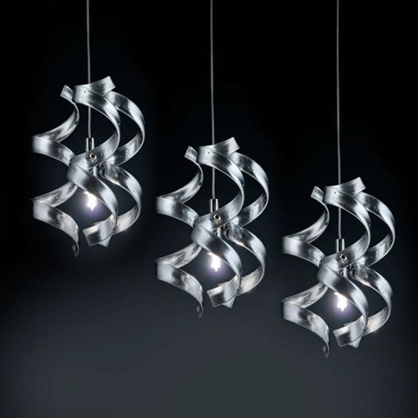 Gracil taklampa SILVER, 3-lågig