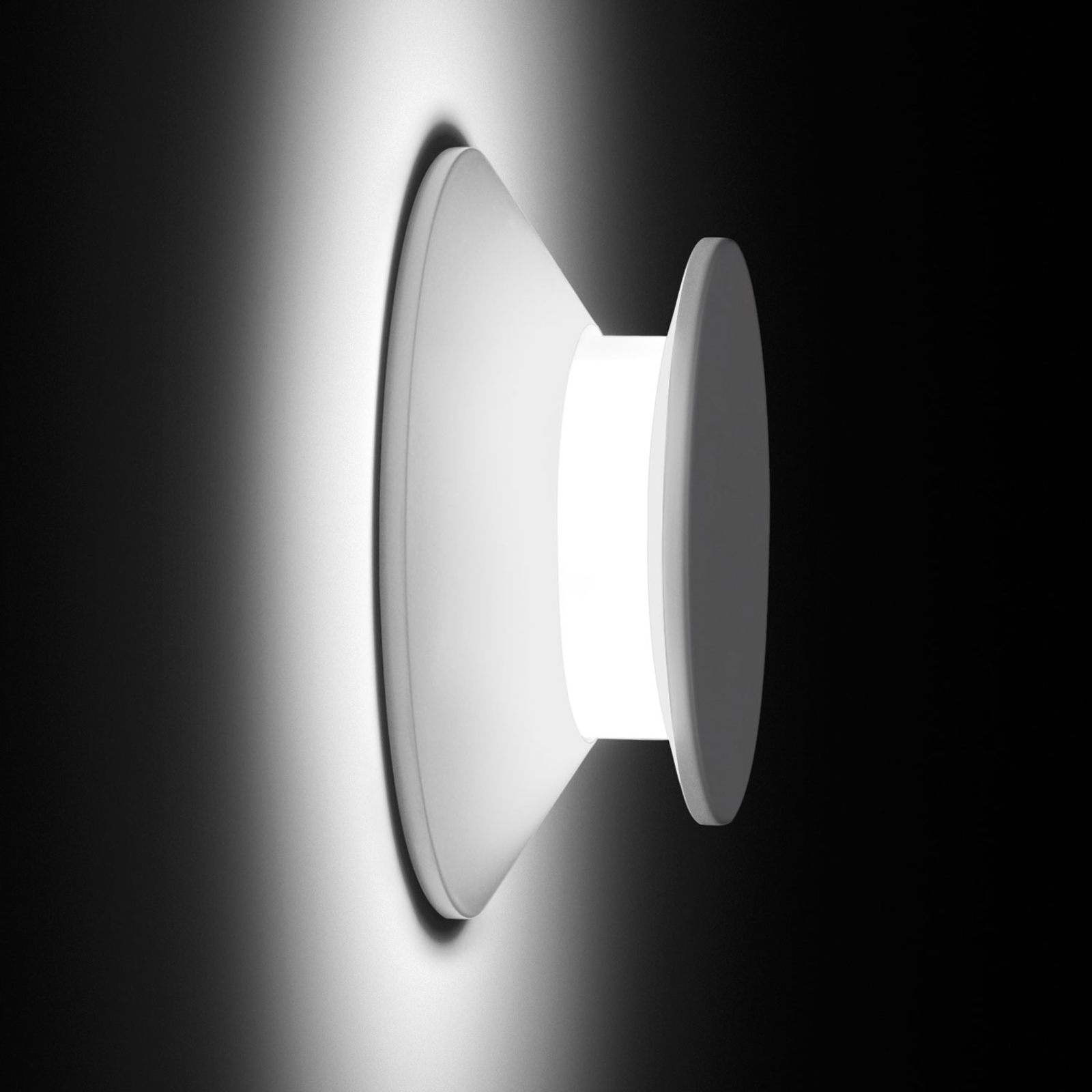 Vibia Micro 2015 LED-utomhusvägglampa, vit