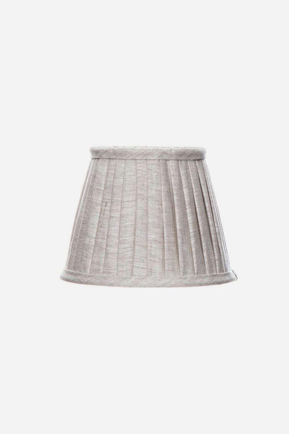 Lampskärm plisserad 20,5 cm natur linne