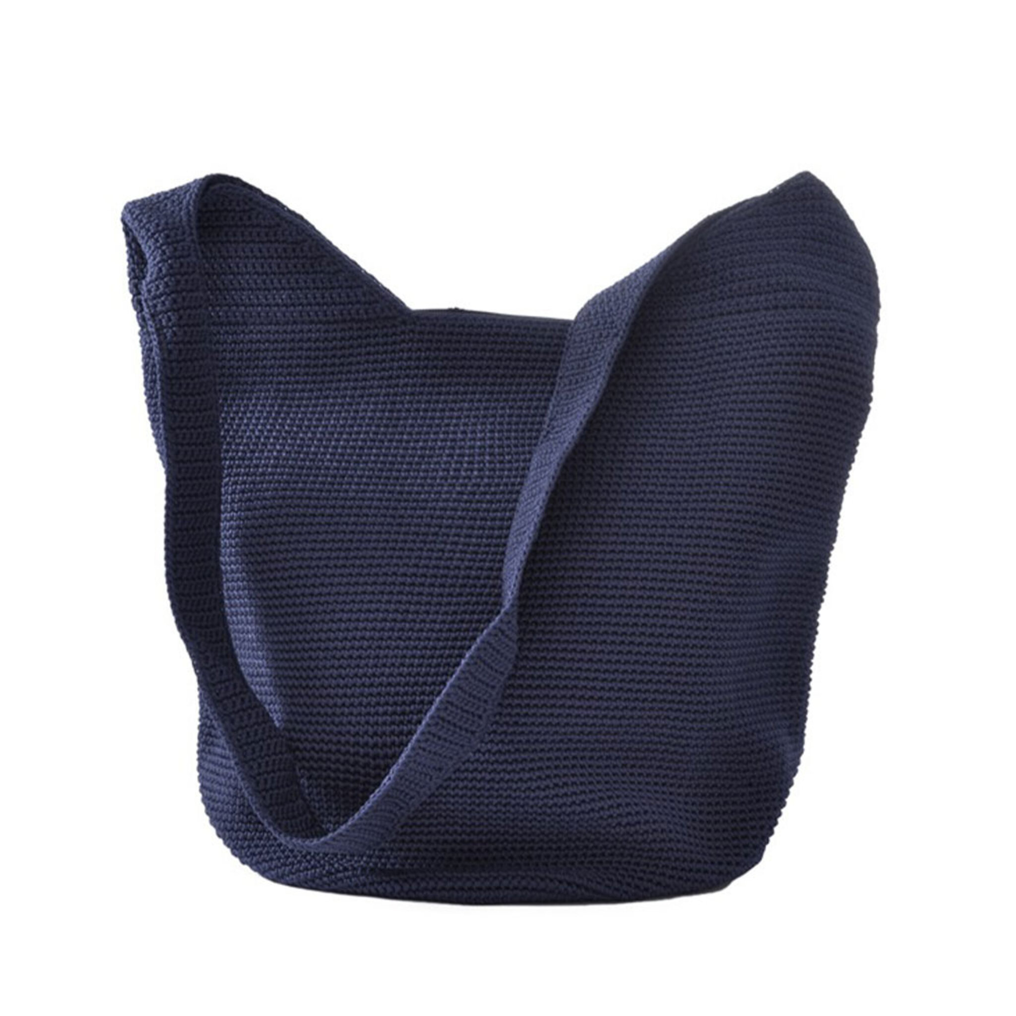Body Bag Navy Blue Crochet, ONE SIZE