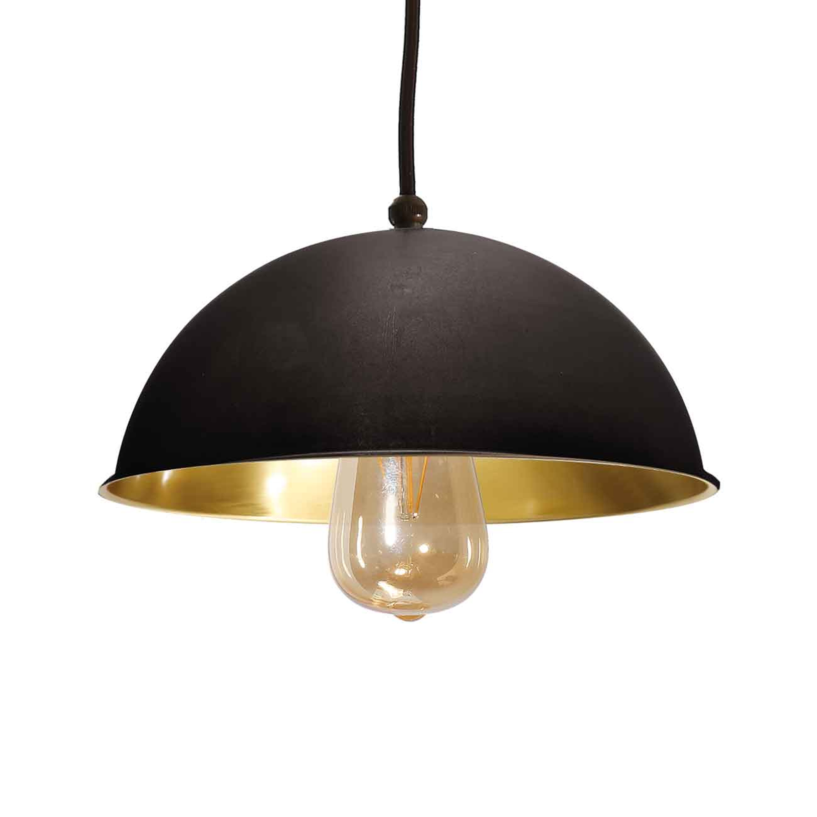 Hänglampa Circle decentrerad 1 lampa bronserad
