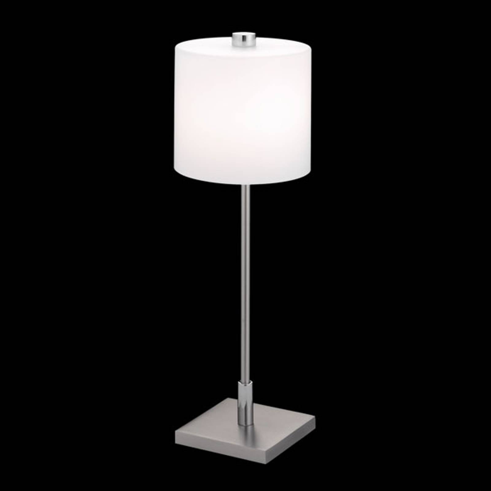 Förkromad bordslampa MERCY KNAPSTEIN matt nickel