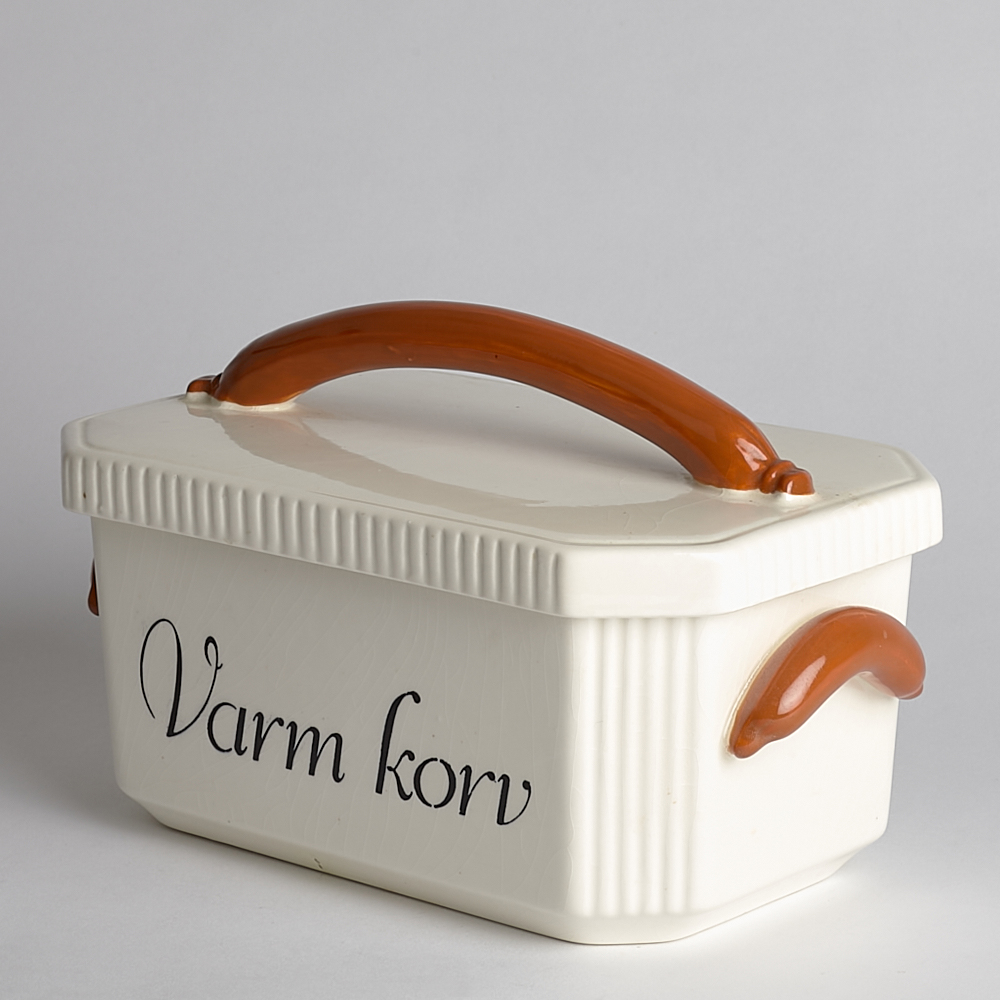 Vintage - SÅLD Burk med Lock "Varm Korv"
